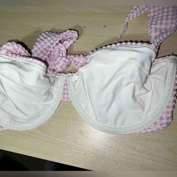 NWT Abercrombie & Fitch pink bikini top size S Curve Love - Picture 8 of 8